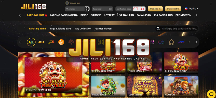 Jili168 Koleksyon ng mga online slot site, Jili168 Register site, nang walang mga ahente.